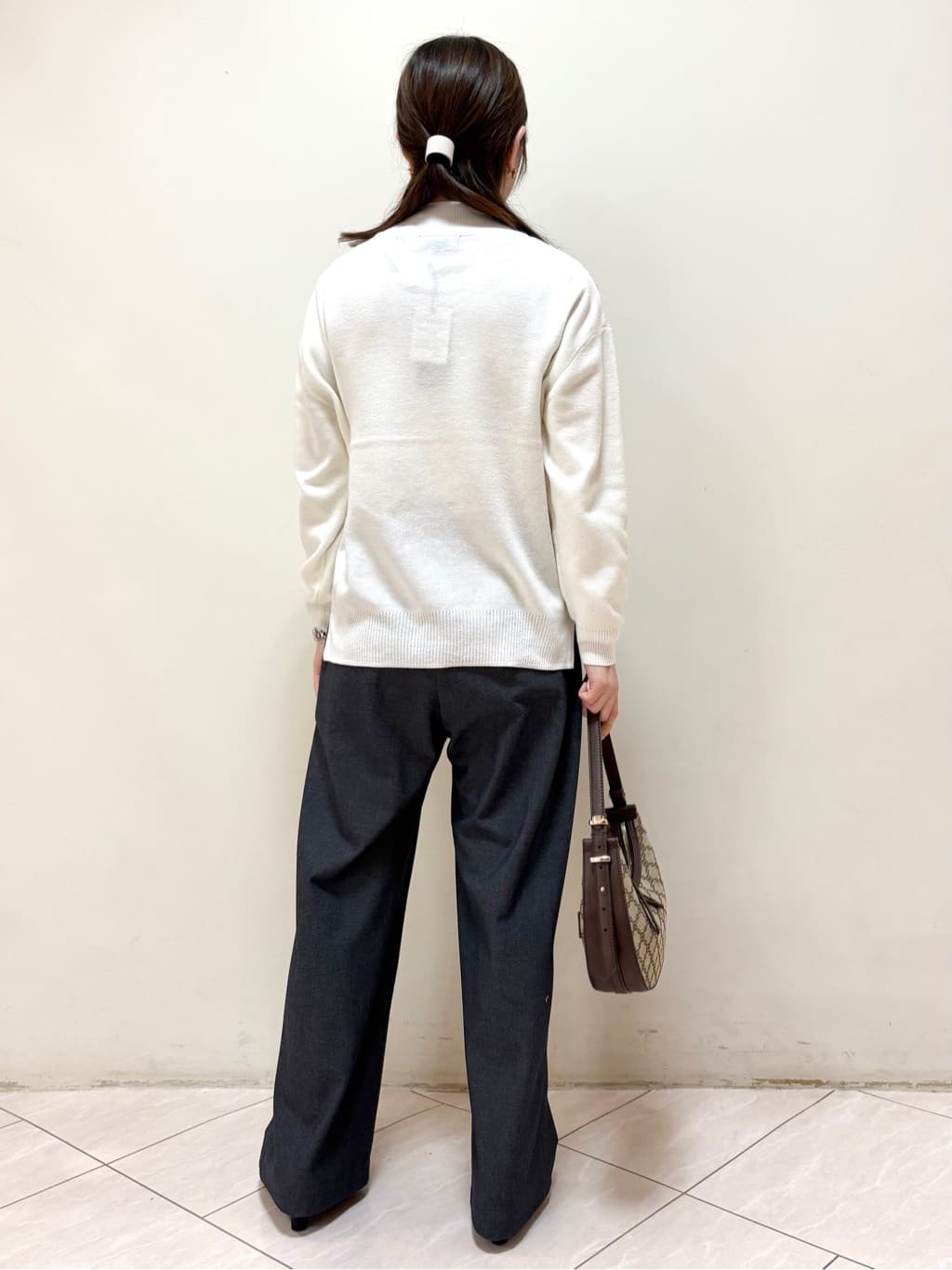 mikiさんの「Reflect｜アーガイル柄ハイネックニット」を使ったコーディネート