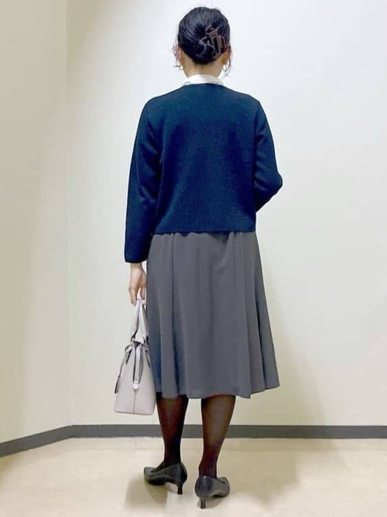 beni_gingerさんの「Reflect｜【きちんと見え／通勤／セレモニーにおすすめ◎】ドット柄ボウタイブラウス」を使ったコーディネート