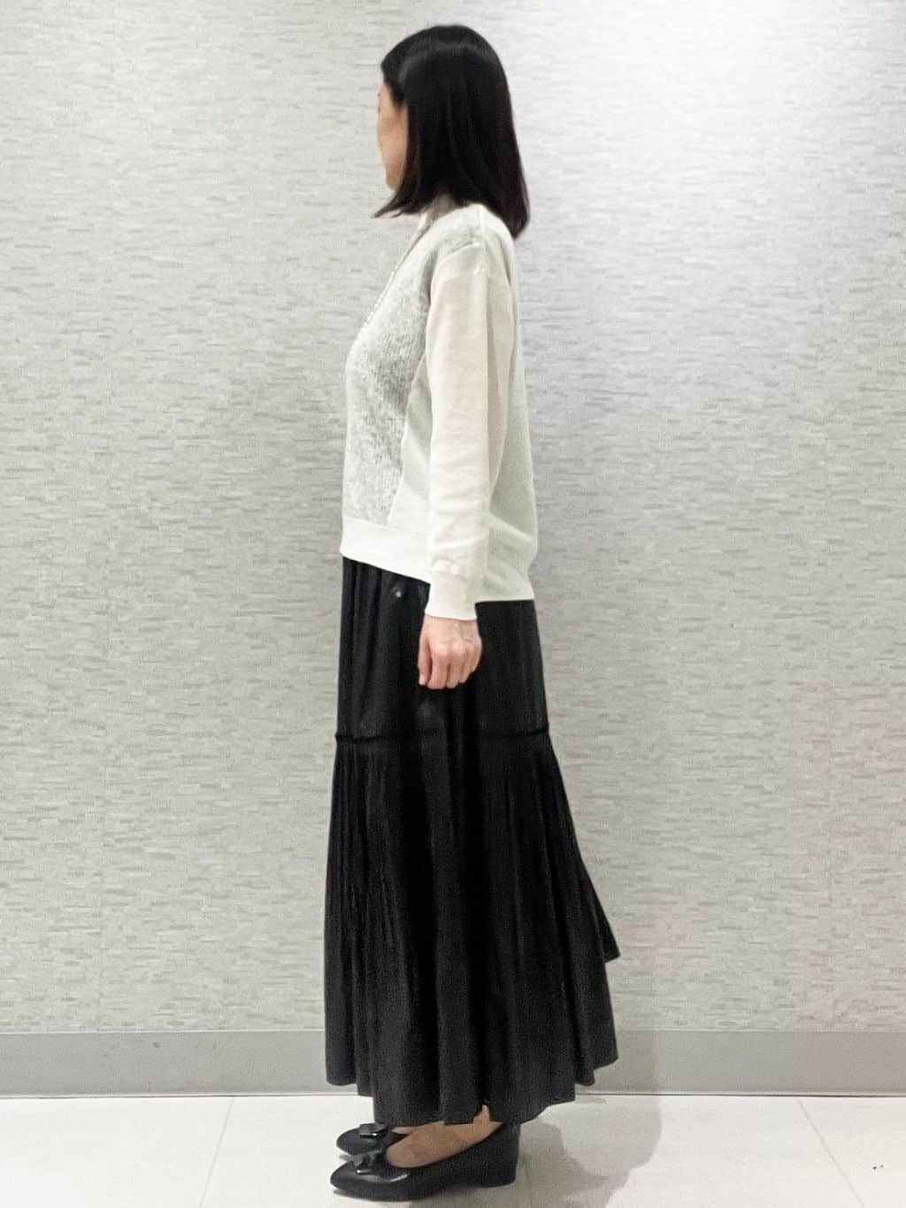 marikoさんの「Reflect｜アーガイル柄ハイネックニット」を使ったコーディネート