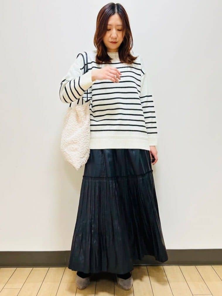 miiiさんの「Reflect｜【腰周りすっきり◎】プリーツギャザースカート」を使ったコーディネート
