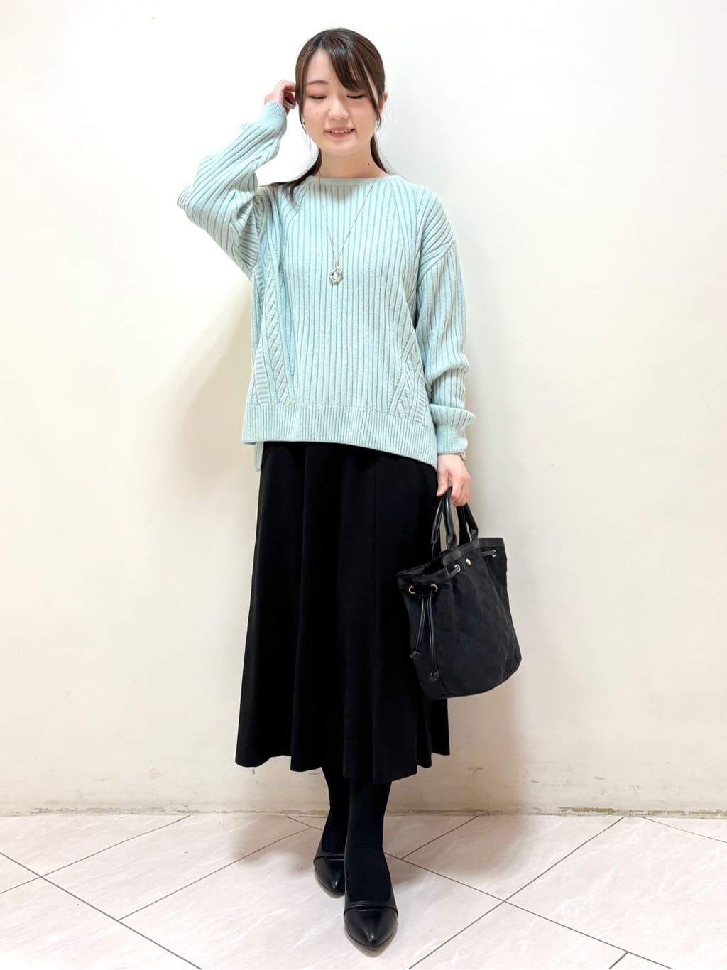 mikiさんの「Reflect｜【ゆったり着られる◎】ワイドリブニットプルオーバー」を使ったコーディネート