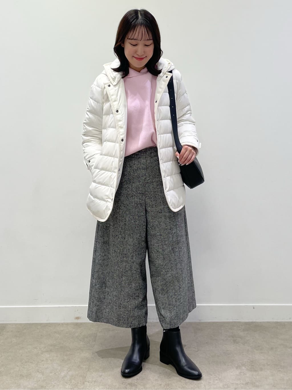 yukariさんの「Dessin｜【撥水・2WAY】ミュラーダウンコートミドル丈」を使ったコーディネート