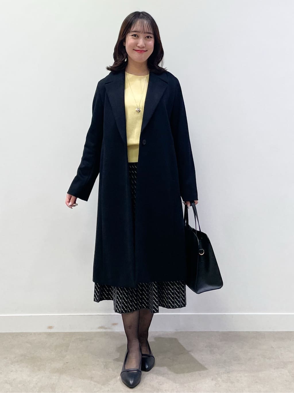 yukariさんの「Reflect｜【選べる8色／スカートにもパンツにも◎】ウール混ボートネックニット」を使ったコーディネート