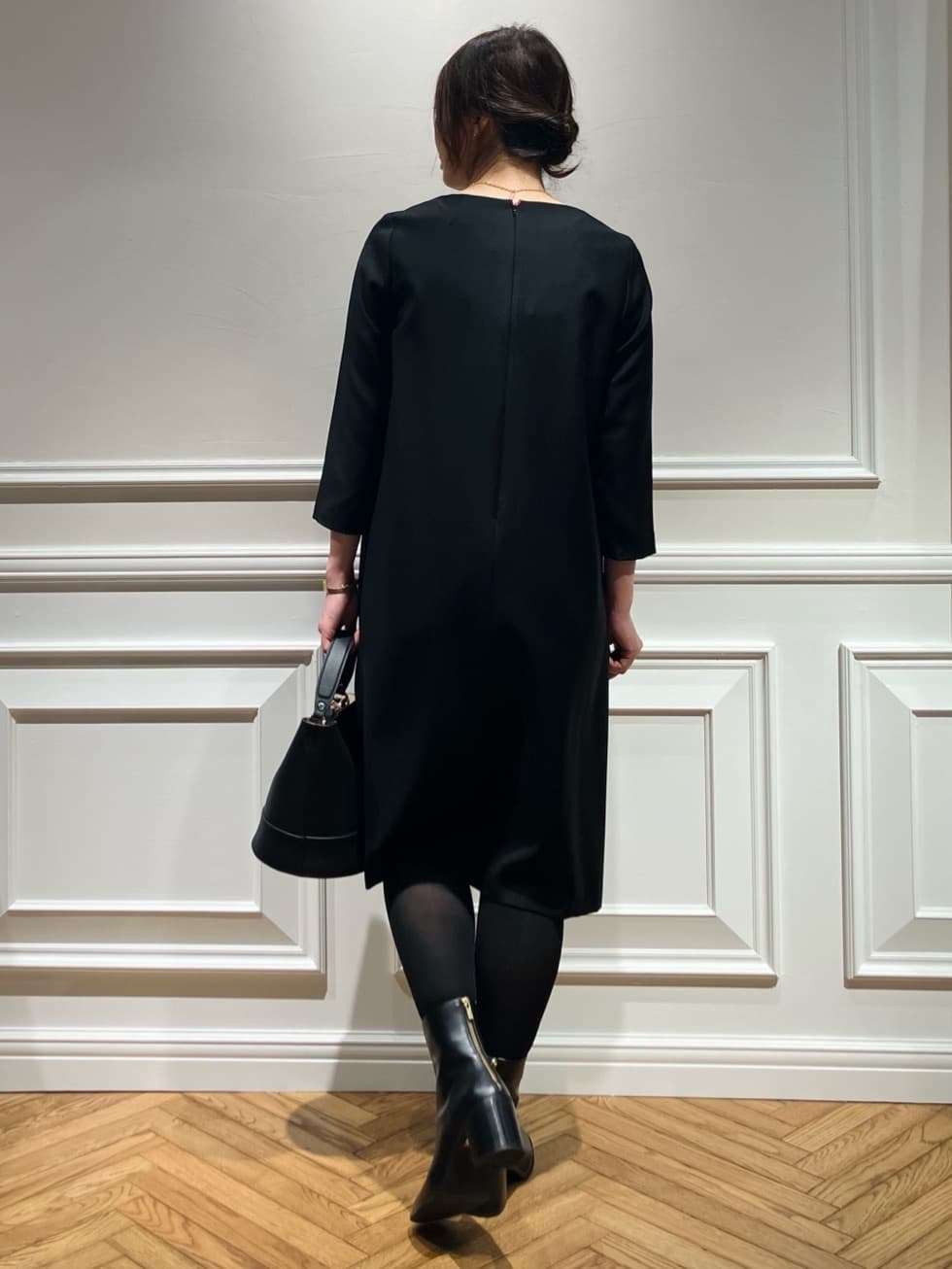 TSUKUIさんの「DRESSTERIOR｜【セットアップ可】ブラックフォーマルワンピース」を使ったコーディネート