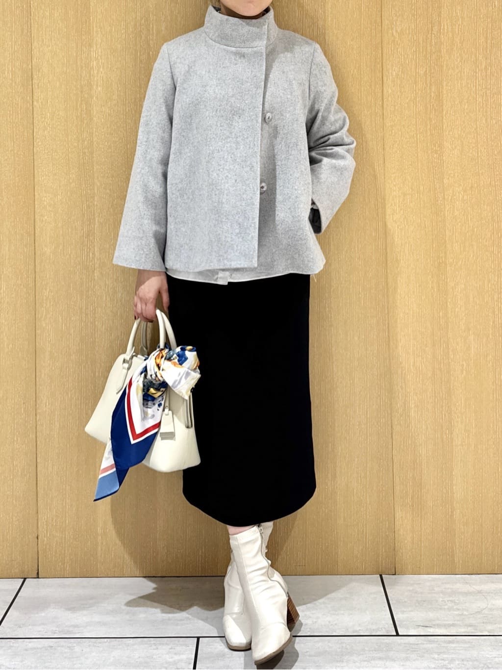 nanaさんの「UNTITLED｜【ゆったりサイズ／着丈短め】ジップニットカーディガン」を使ったコーディネート