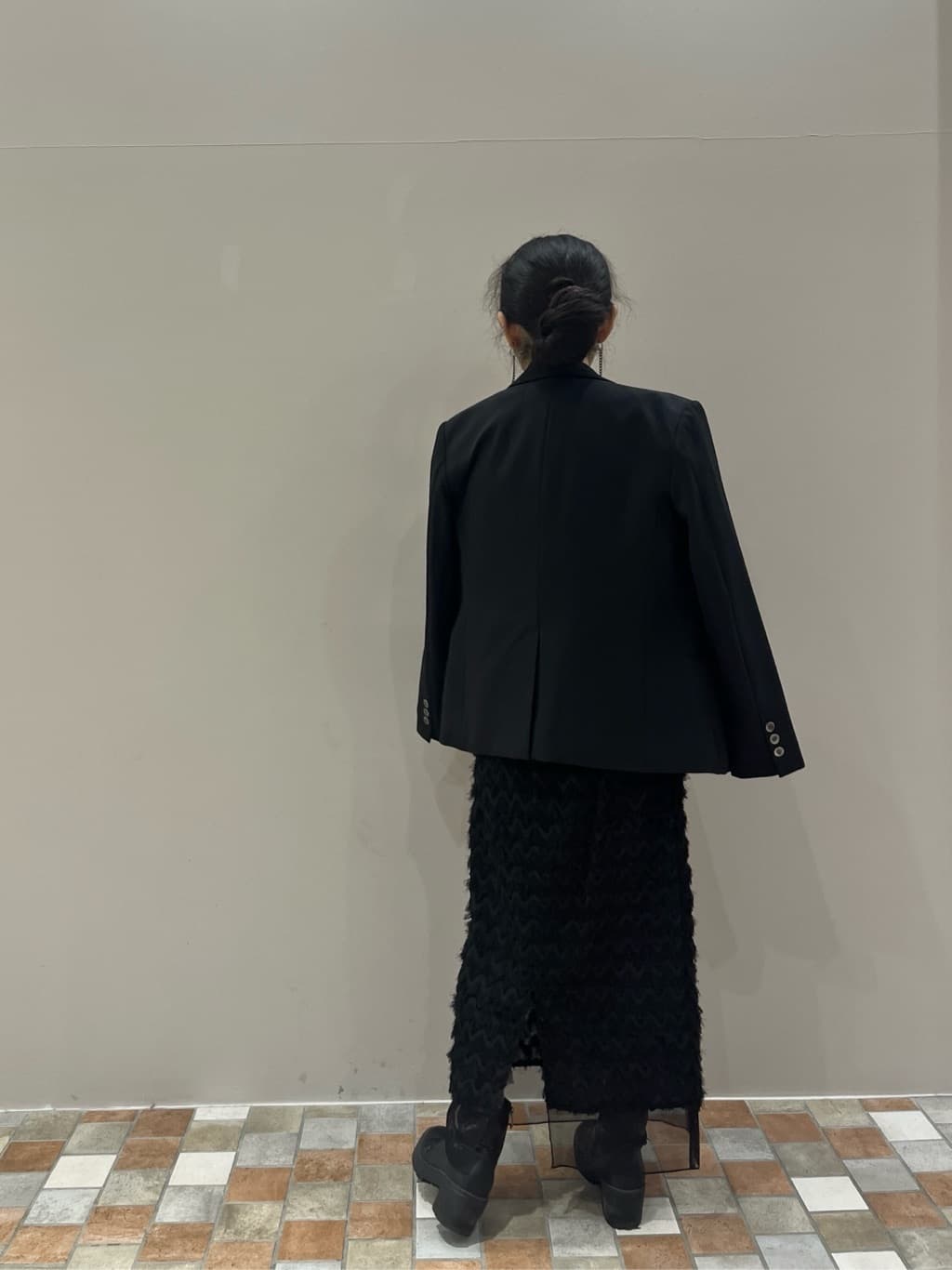 Uminoさんの「INDIVI｜【洗える】ヘアリーフォルムニット」を使ったコーディネート