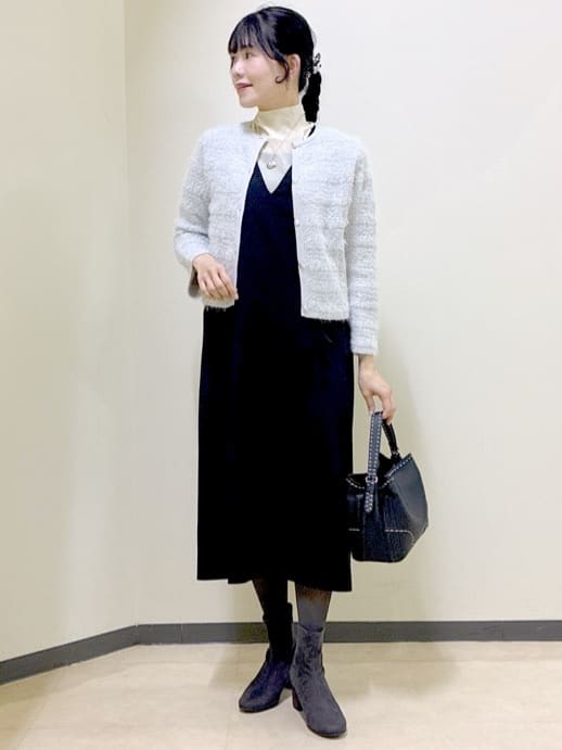  beni_gingerさんの「Reflect｜【お食事会やお出かけに◎】ふんわりジャカード編みカーディガン」を使ったコーディネート