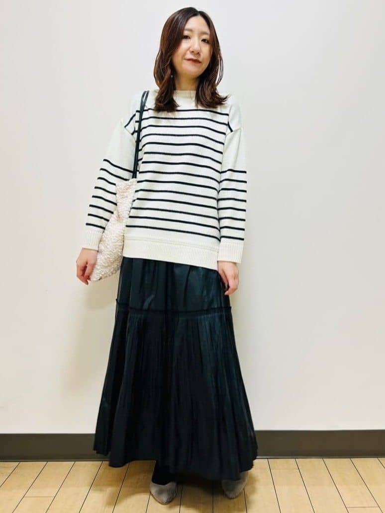 miiiさんの「Reflect｜【腰周りすっきり◎】プリーツギャザースカート」を使ったコーディネート