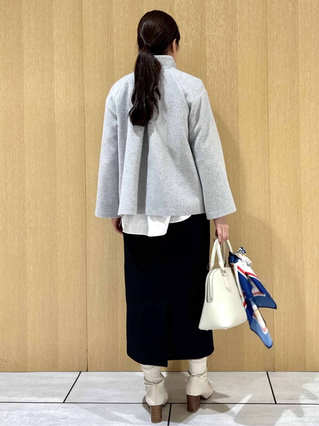 nanaさんの「UNTITLED｜【ゆったりサイズ／着丈短め】ジップニットカーディガン」を使ったコーディネート