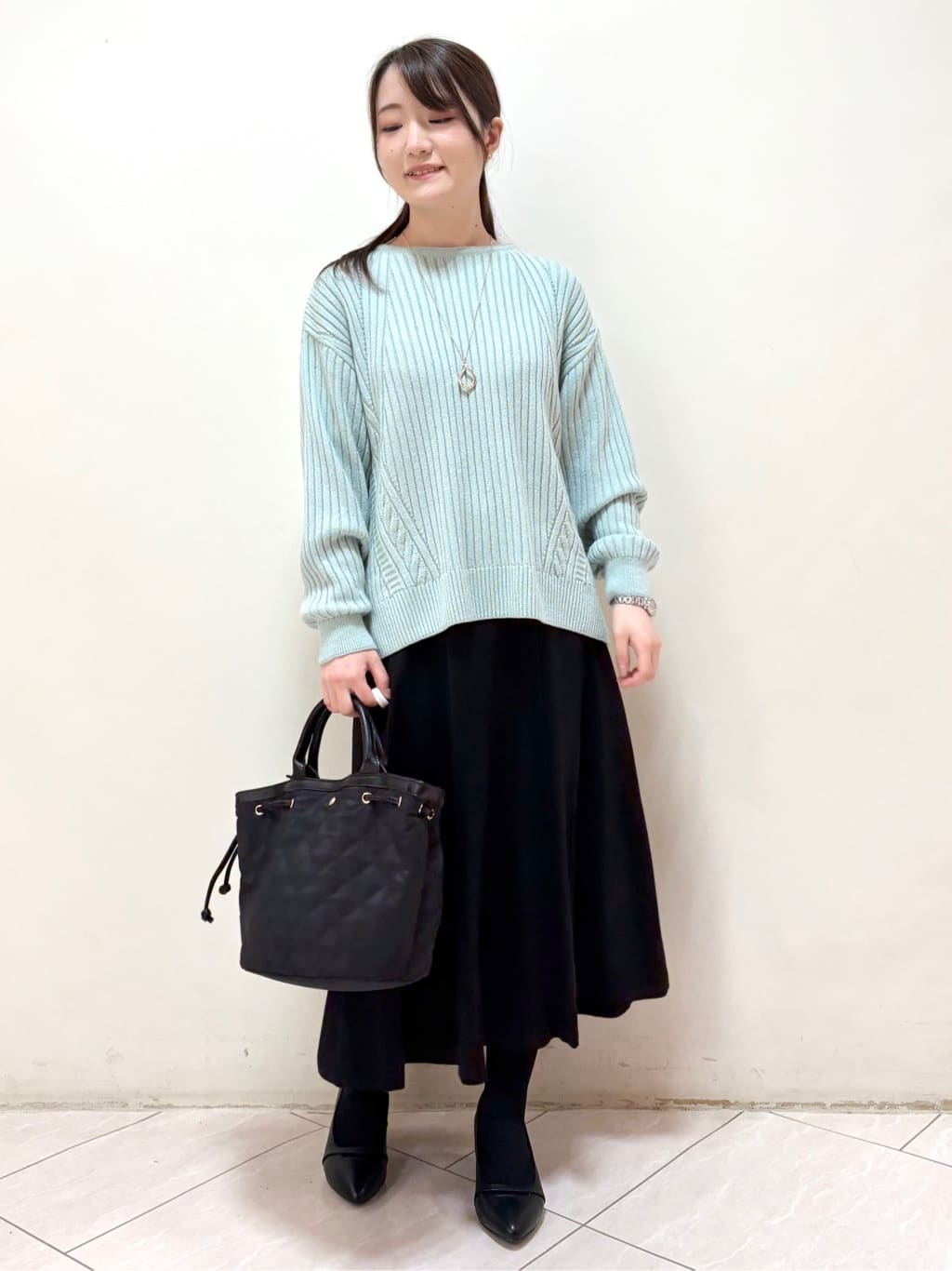 mikiさんの「Reflect｜【ゆったり着られる◎】ワイドリブニットプルオーバー」を使ったコーディネート