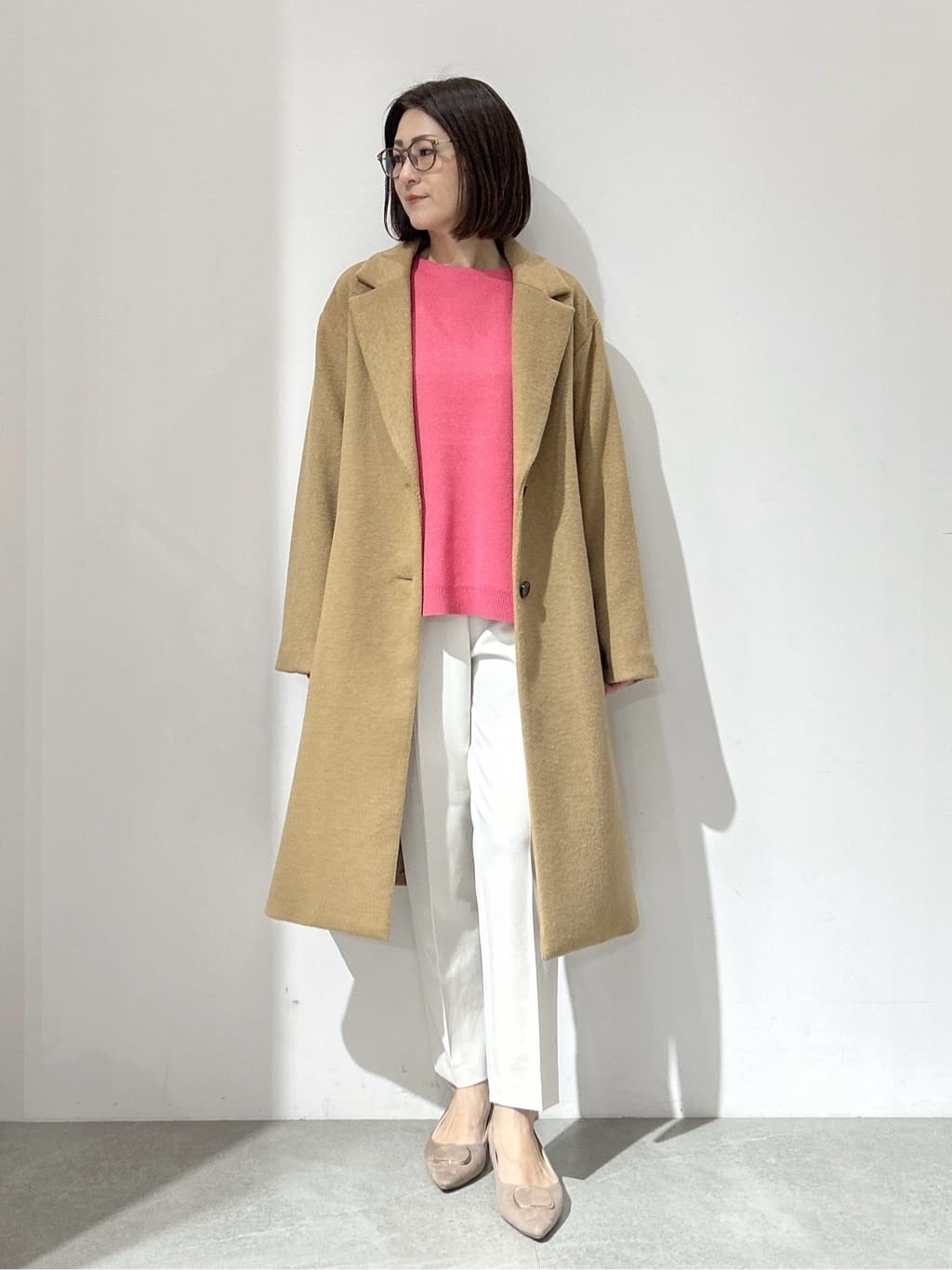NAKAさんの「OPAQUE.CLIP｜カシミヤブレンドウールチェスターコート」を使ったコーディネート