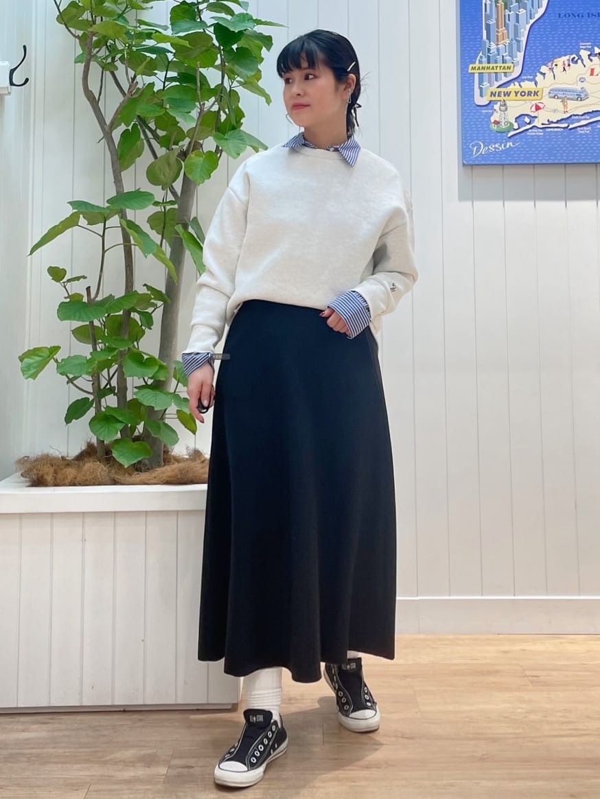 mikaさんの「Dessin｜【洗える】ウール混リバーメルトンコート」を使ったコーディネート