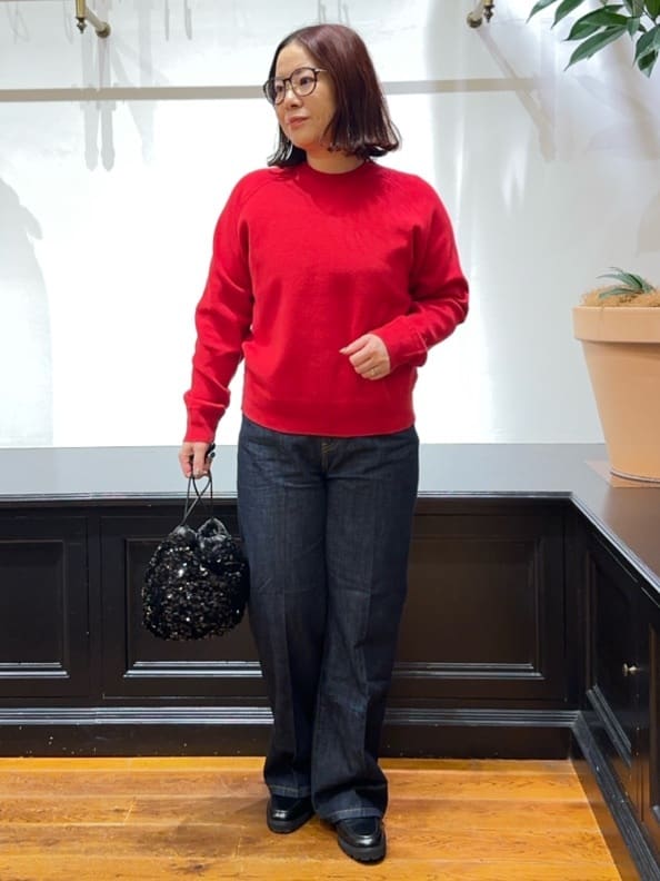 Asamiさんの「DRESSTERIOR｜◆【洗える/7色展開】ウォッシャブルコットンカシミヤニット」を使ったコーディネート