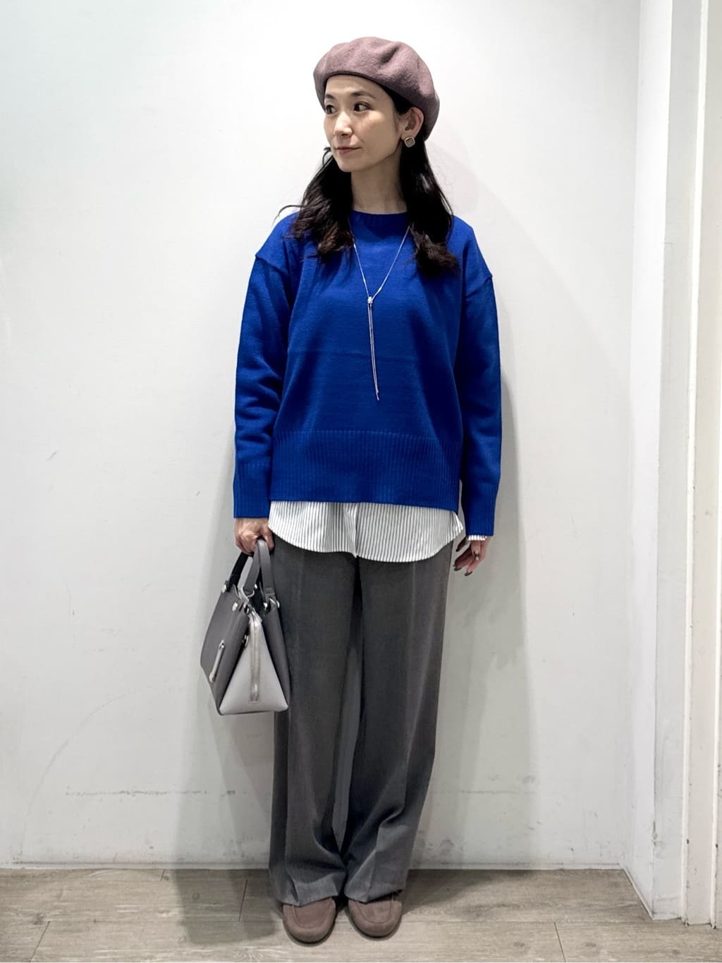 yuicciさんの「OPAQUE.CLIP｜シャツドッキングカットソー【洗濯機OK】」を使ったコーディネート