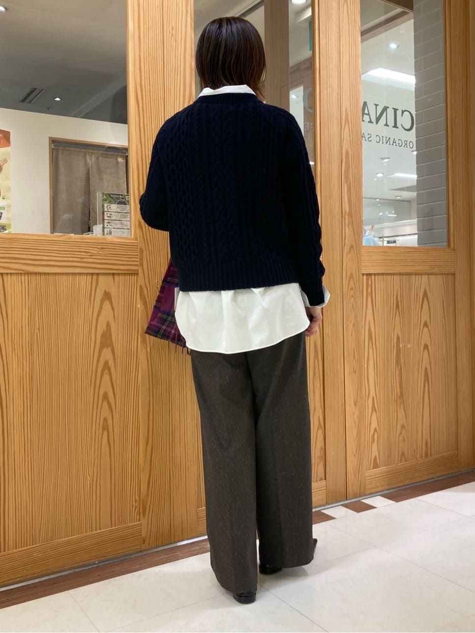 ゆうさんの「UNTITLED｜【洗える】スポンディッシュ ケーブル柄ニット」を使ったコーディネート