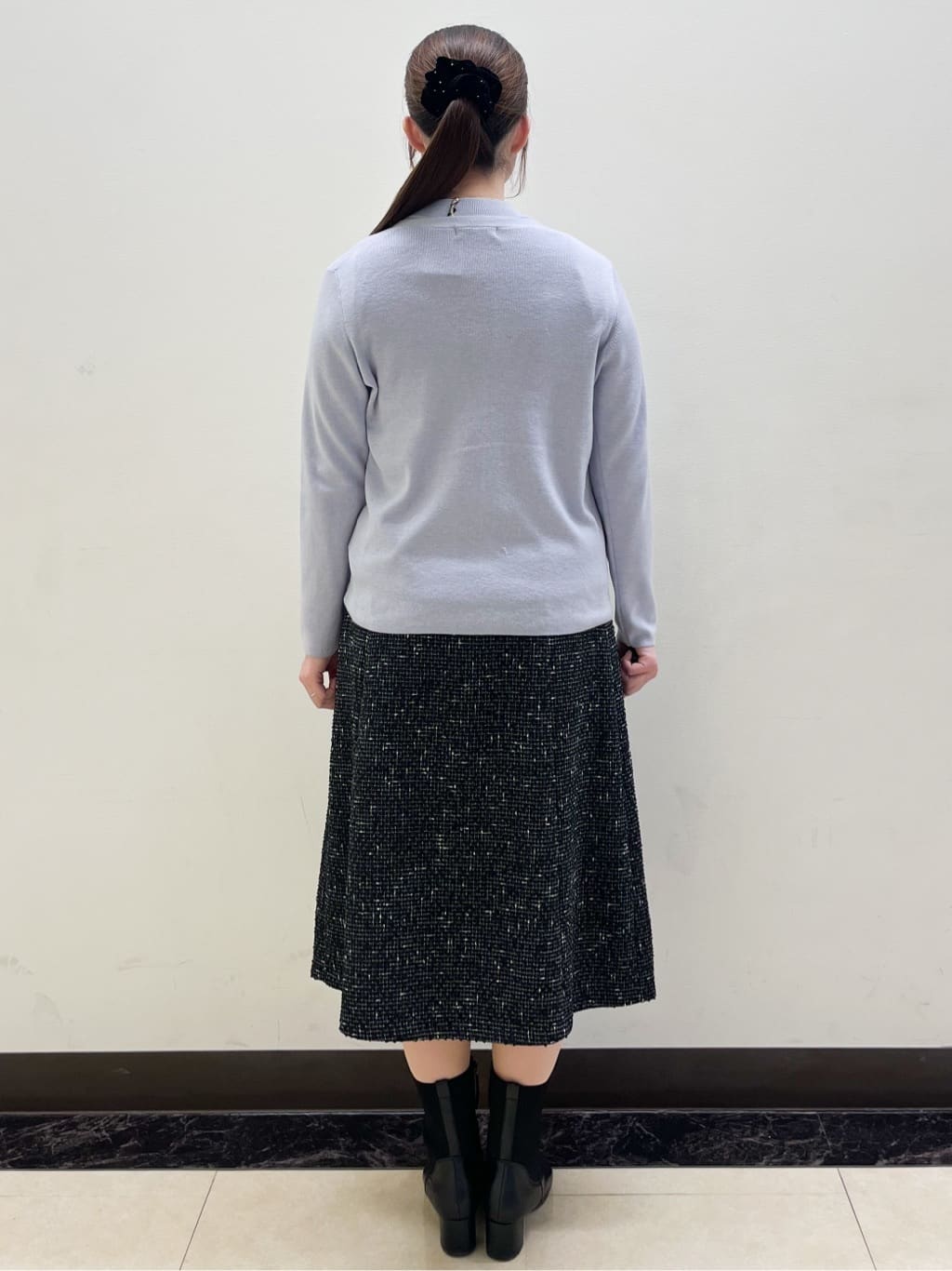 mikikoさんの「Reflect｜【選べる5色／アンサンブル可】プチハイネックリブニット」を使ったコーディネート