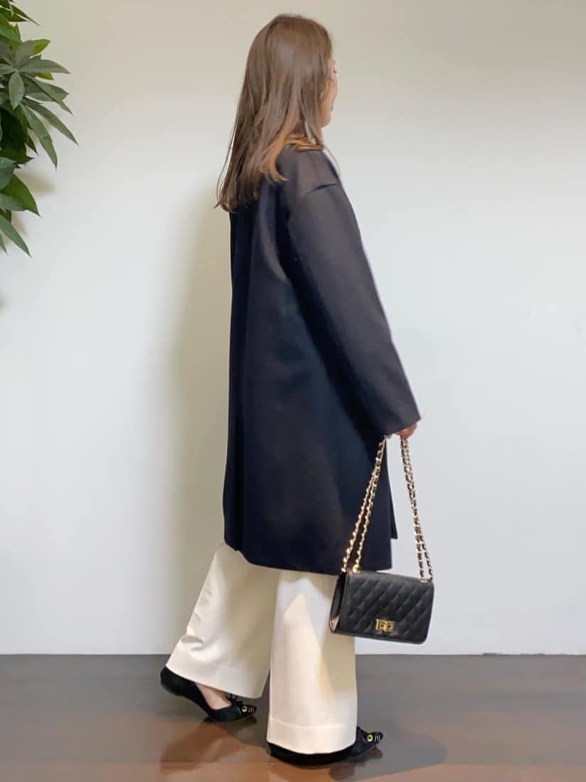 tomoさんの「UNTITLED｜【ハイネック/レイヤード/重ね着におすすめ】トリコットベロア シアーインナー」を使ったコーディネート