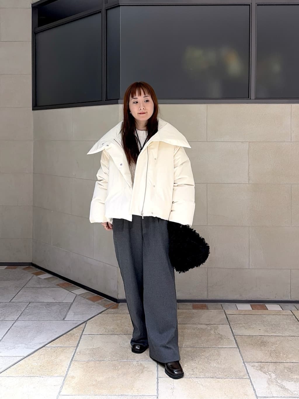 よねさんの「INDIVI｜Comfy SET UP｜イージーストレートスラックス【セットアップ対応／通勤／カセット服】」を使ったコーディネート