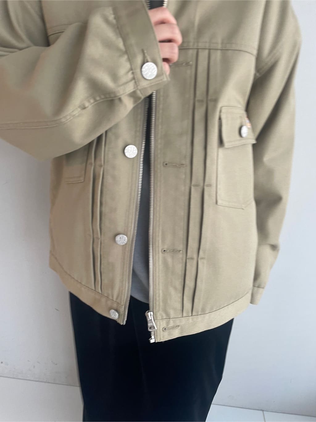 abeさんの「tk.TAKEO KIKUCHI｜【別注】Dickiesワークジャケット」を使ったコーディネート