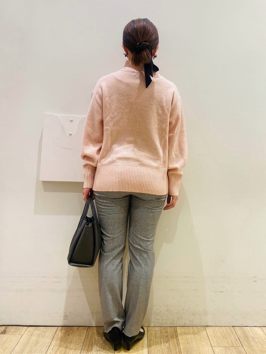 YUKOさんの「index｜選べる2丈 ハイネックカラーミックスラメニット【洗濯機OK】」を使ったコーディネート
