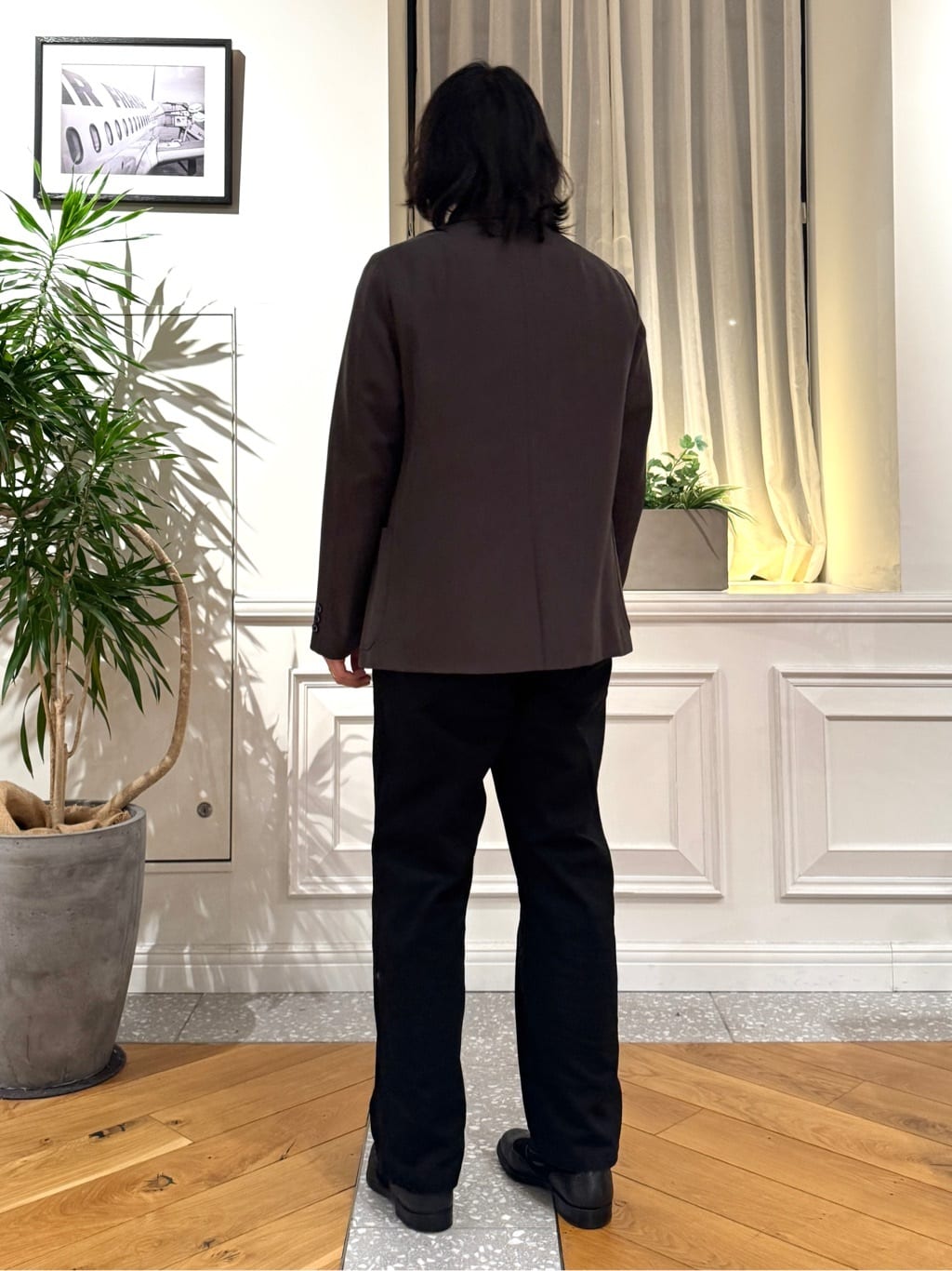 kawarataniさんの「DRESSTERIOR｜◆【セットアップ可】クリアーカルゼ コンフォータブル ダブルジャケット」を使ったコーディネート