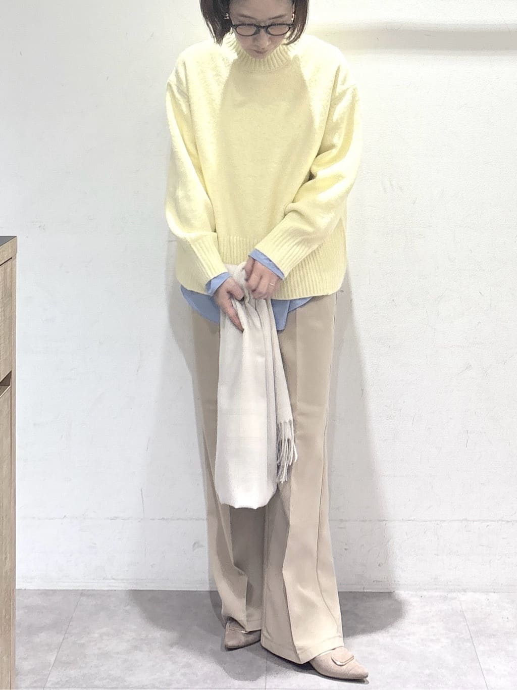 たけねぇさんの「OPAQUE.CLIP｜ふわふわハイネックニット【洗濯機OK】」を使ったコーディネート