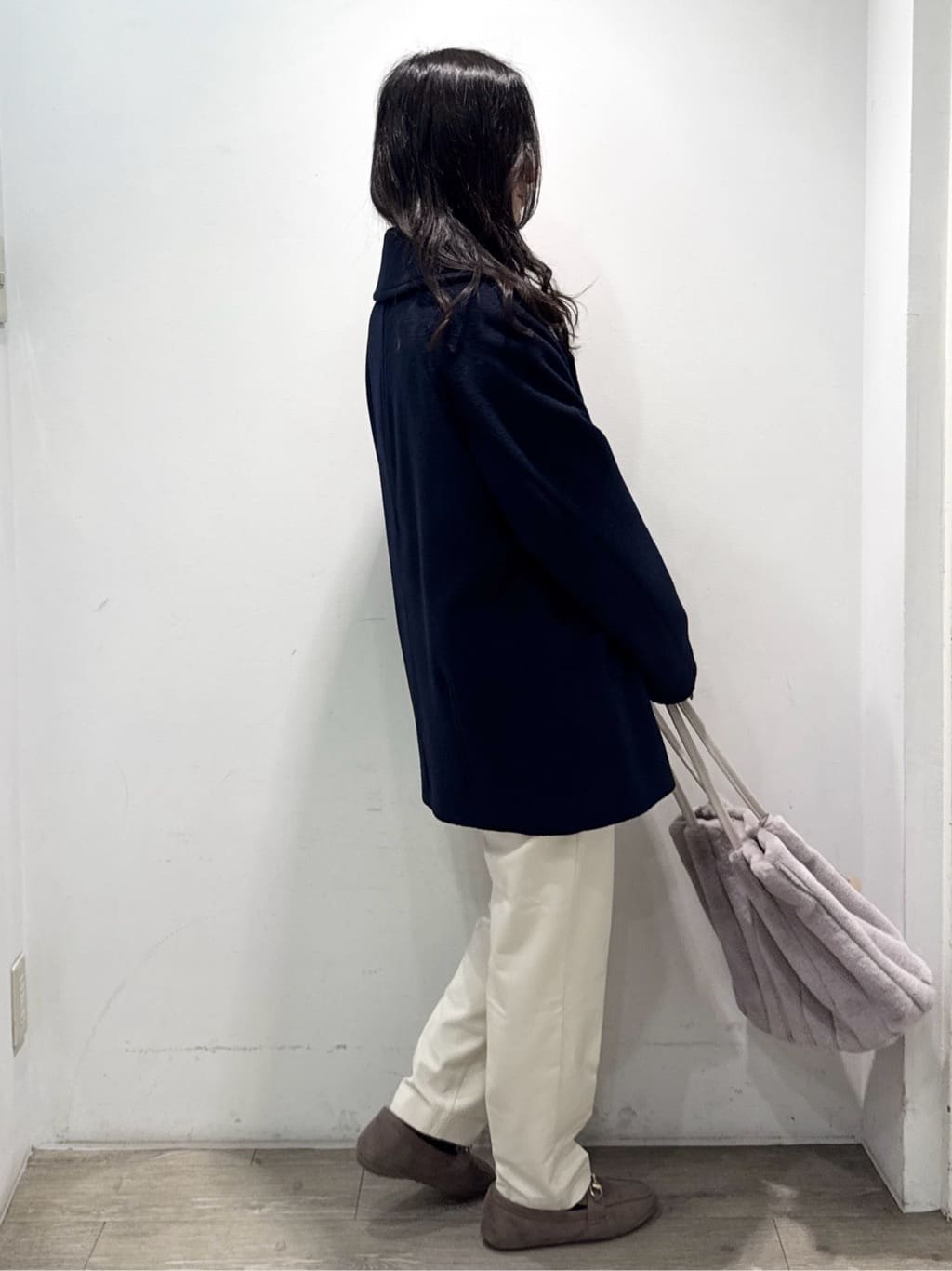 yuicciさんの「OPAQUE.CLIP｜カシミヤブレンドウールミドルピーコート」を使ったコーディネート