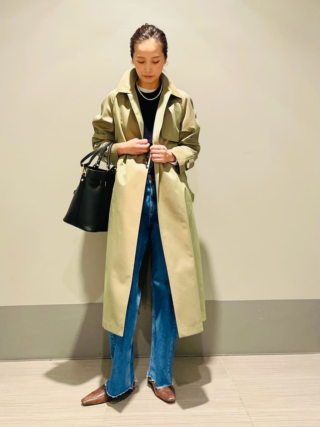 Annさんの「DRESSTERIOR｜ストレッチフルニードルニット」を使ったコーディネート