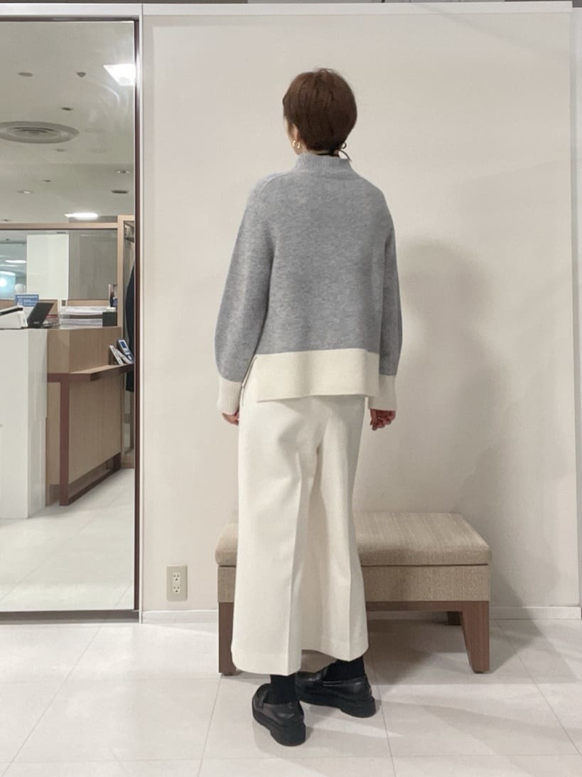 IWAMOさんの「UNTITLED｜【8色展開/洗える】ウールカシミヤ ハイネックニット」を使ったコーディネート