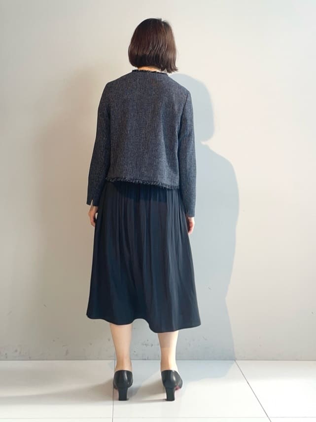 murayamaさんの「INDIVI｜【洗える】ギャザーフレアワンピース」を使ったコーディネート