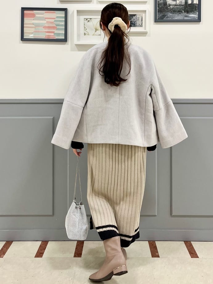 さーやさんの「grove｜【ウール混】軽やかに羽織れるショートコート」を使ったコーディネート