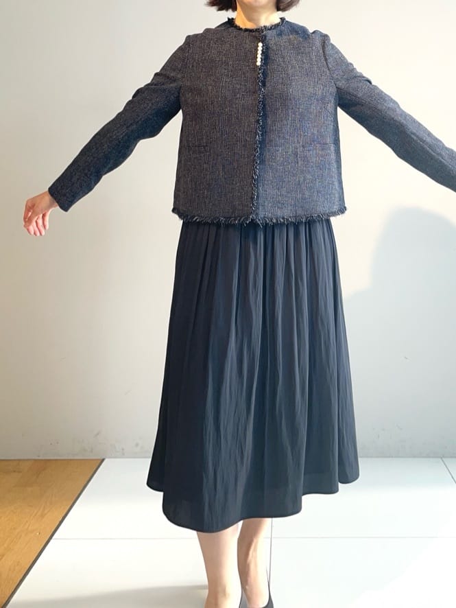 murayamaさんの「INDIVI｜【洗える】ギャザーフレアワンピース」を使ったコーディネート