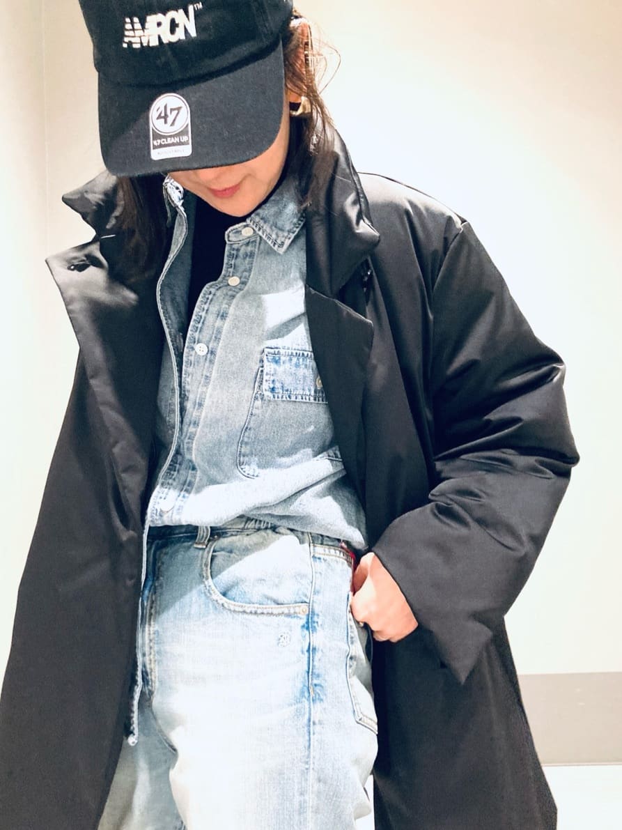 Furuさんの「DRESSTERIOR｜ヴィンテージ加工ワイドデニムパンツ」を使ったコーディネート