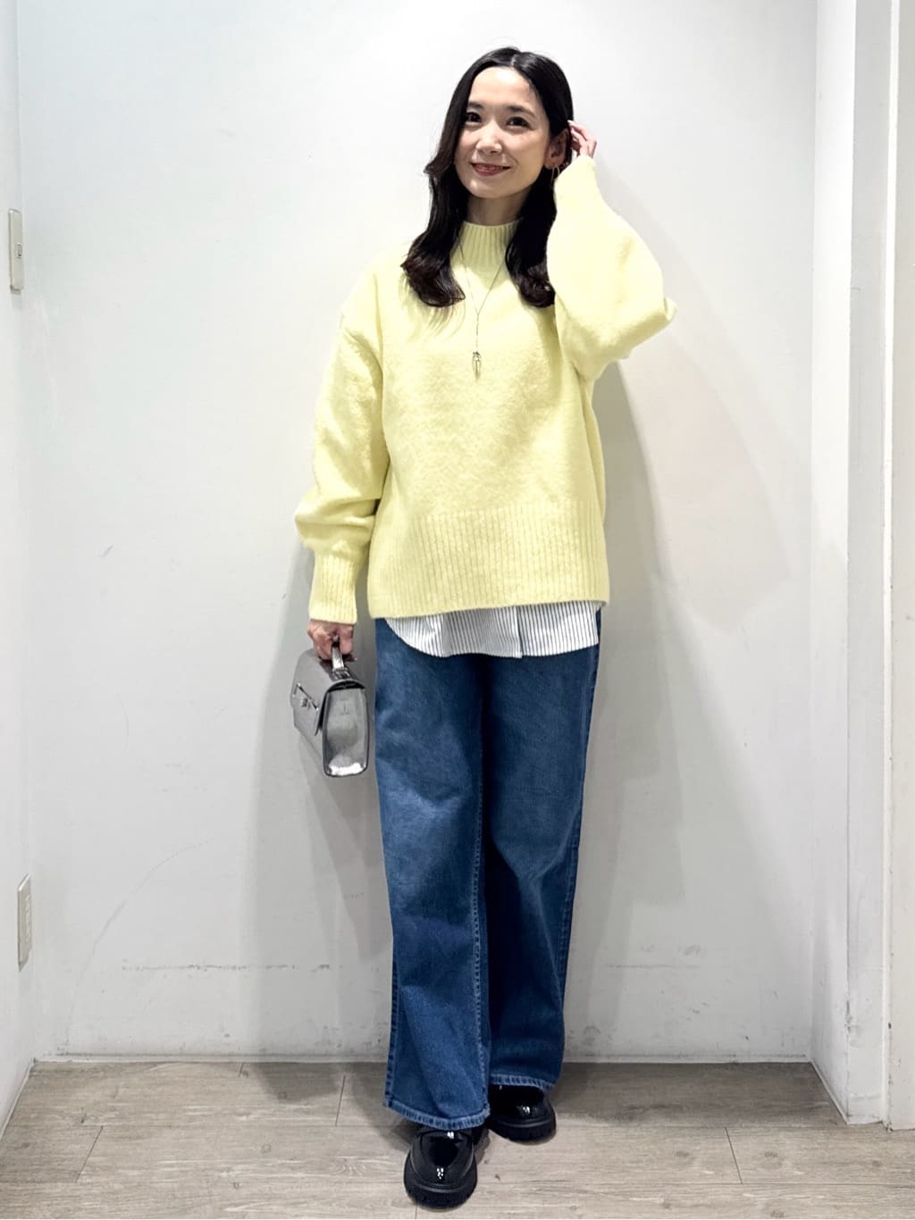 yuicciさんの「OPAQUE.CLIP｜ふわふわハイネックニット【洗濯機OK】」を使ったコーディネート