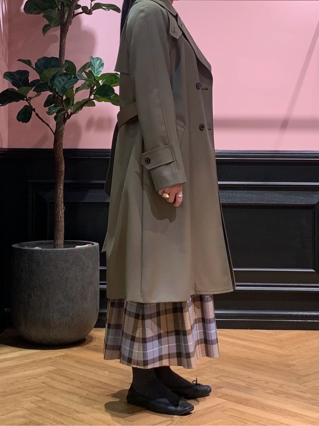 SAKAIさんの「DRESSTERIOR｜◆ソフトレザーバレエシューズ」を使ったコーディネート