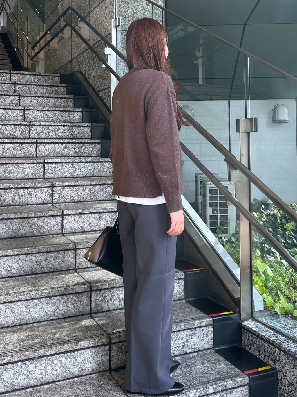 Risaさんの「OPAQUE.CLIP｜イージーフレアパンツ【洗濯機OK】」を使ったコーディネート