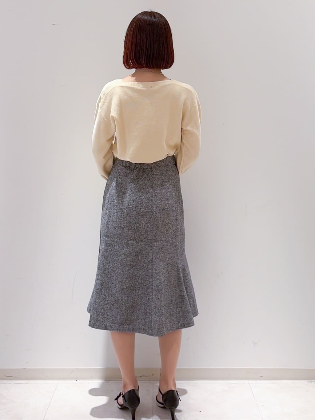 yurinaさんの「index｜ラメガーター編みボートネックニット【洗濯機OK】《8col／XS～LL》」を使ったコーディネート