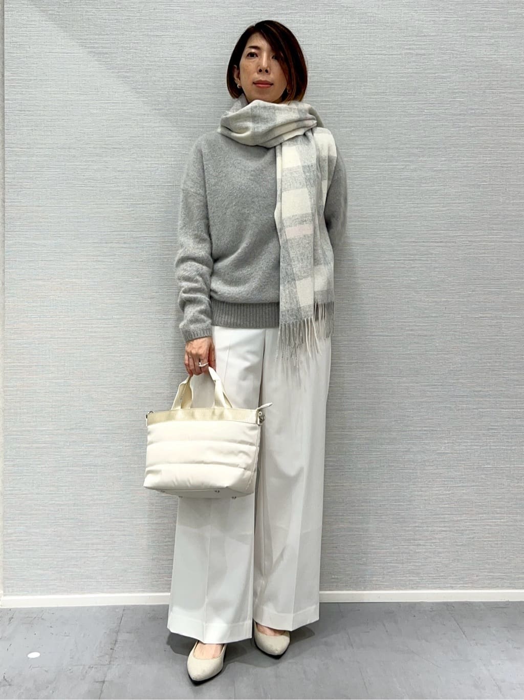 Shinakoさんの「UNTITLED｜【新作褒められパンツ】快温ワイドパンツ」を使ったコーディネート