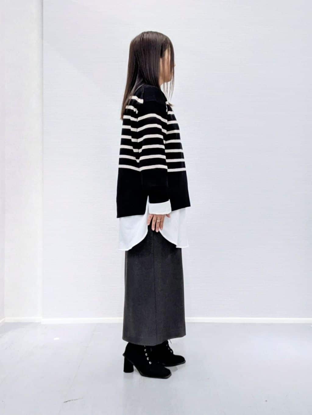 makkyさんの「UNTITLED｜【カシミヤ混】ミドルゲージ ハイネックニット」を使ったコーディネート