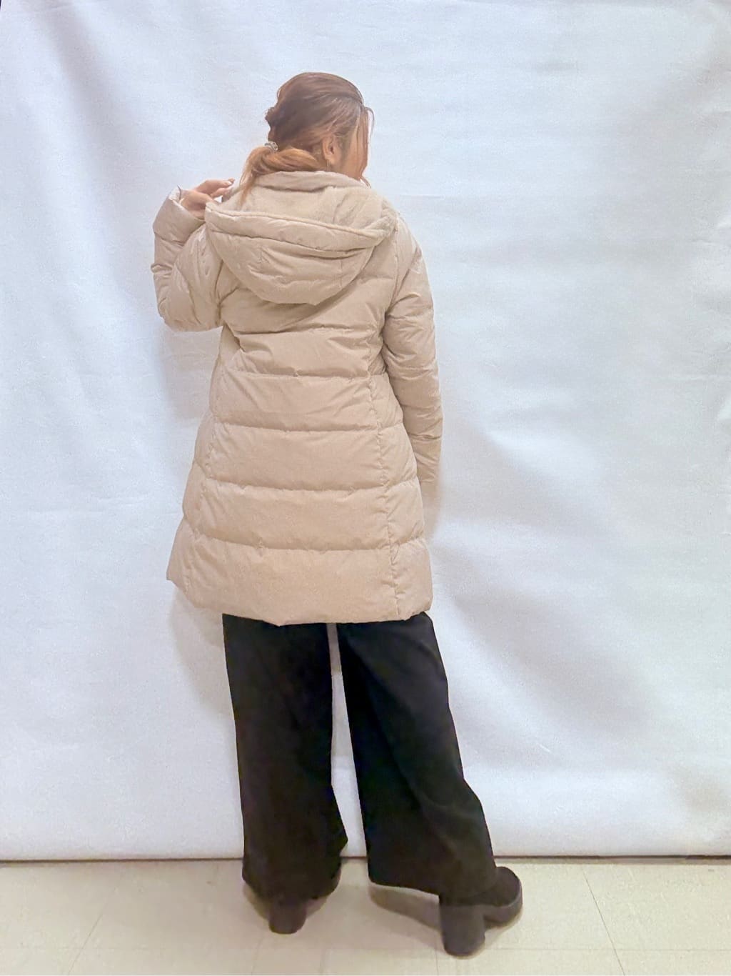 fuuさんの「SHOO･LA･RUE｜【着丈選べる/きっと虜になる】あったかもちもち ワイドパンツ」を使ったコーディネート