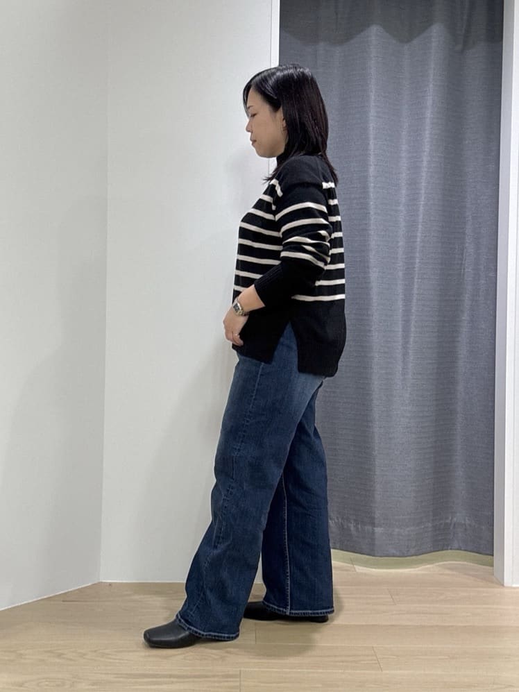 Akiさんの「INDIVI｜【カシミヤ混】ミドルゲージ ハイネックニット」を使ったコーディネート