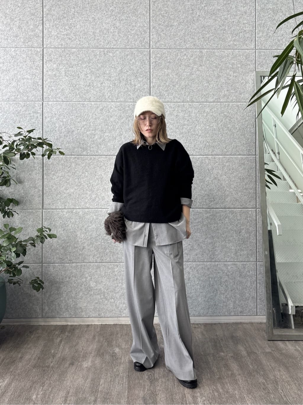 kotakiさんの「INDIVI｜【洗える】ヘアリーフォルムニット」を使ったコーディネート