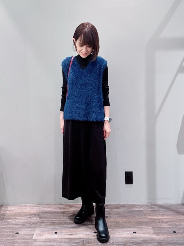 Satoさんの「Dessin｜メタルワントップネックレス」を使ったコーディネート