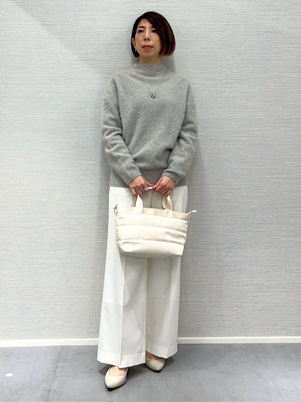 Shinakoさんの「UNTITLED｜【新作褒められパンツ】快温ワイドパンツ」を使ったコーディネート