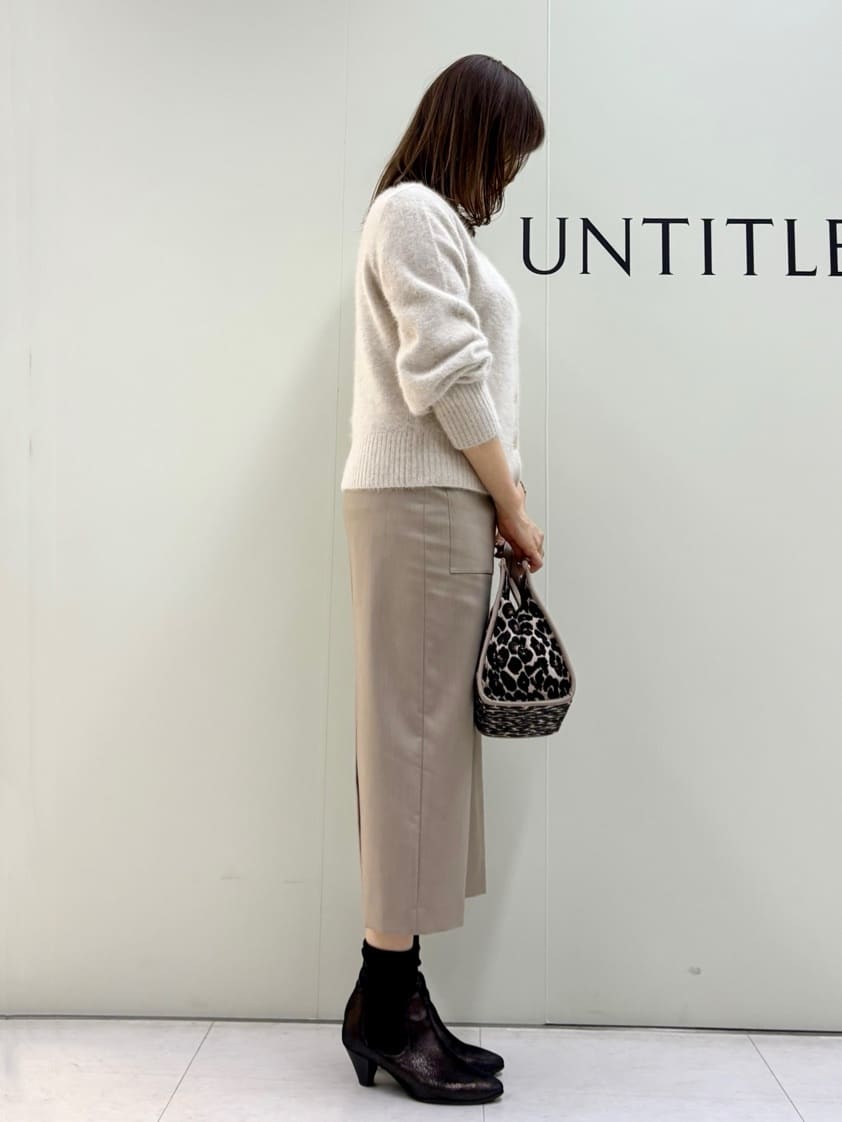 Sakaiさんの「UNTITLED｜【ふわふわニット/前後2WAY】フォックスカシミヤカーディガン」を使ったコーディネート