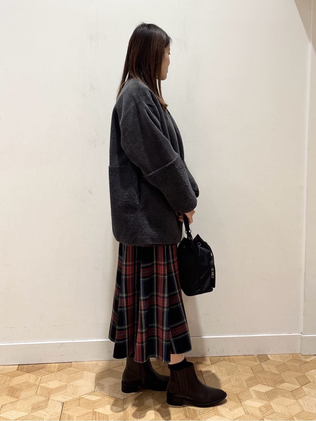 YUMIさんの「Dessin｜【2WAY】フェイクムートンコート」を使ったコーディネート