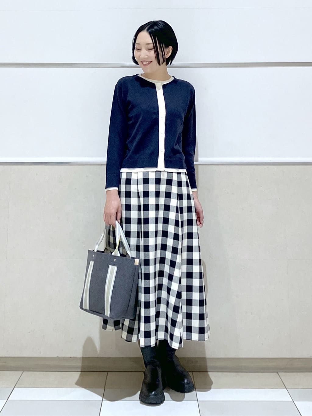 eriko さんの「Dessin｜【撥水・2WAY】ミュラーダウンコートミドル丈」を使ったコーディネート