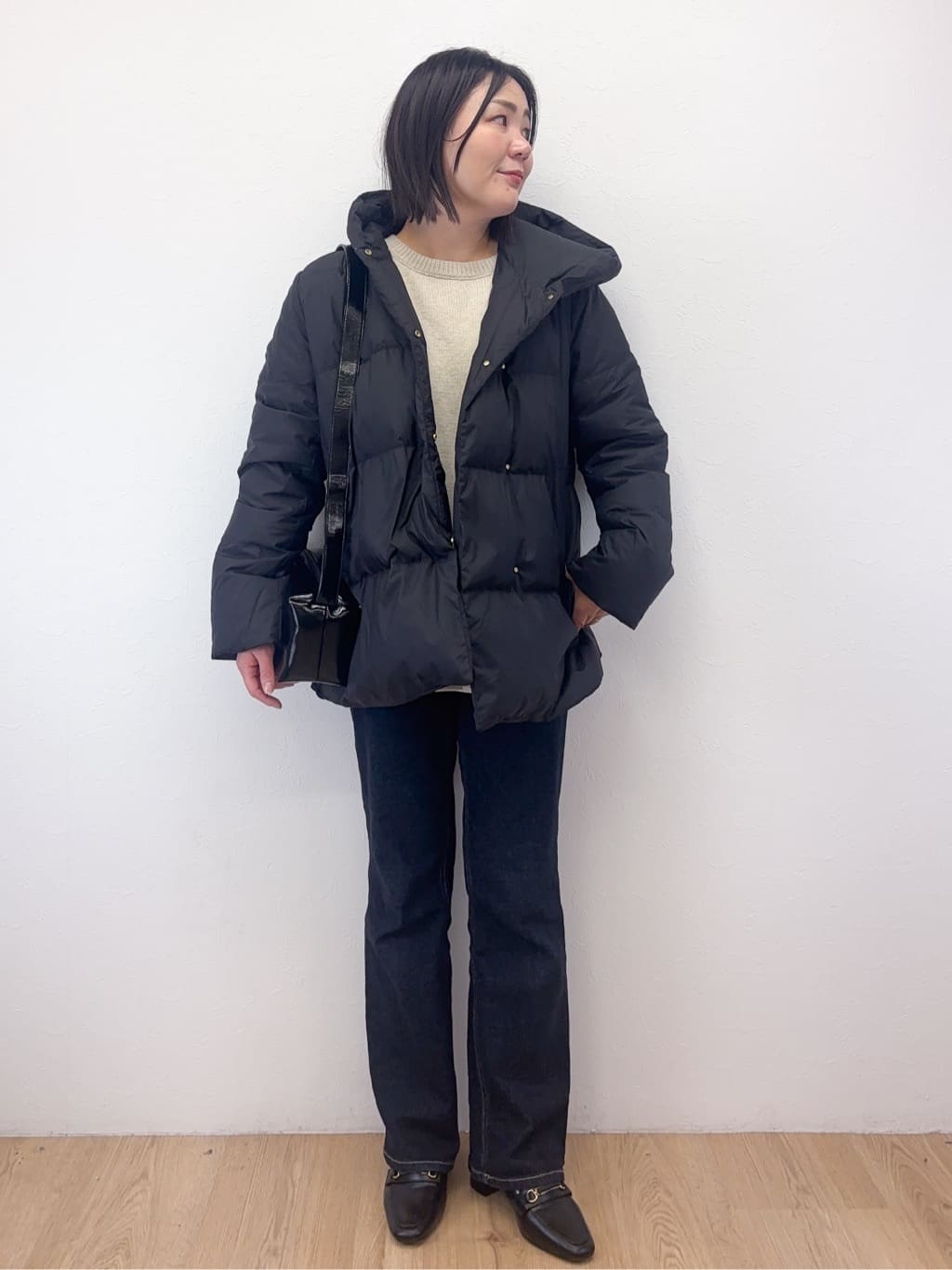 Takeさんの「OPAQUE.CLIP｜リラクシークルーネックニット【洗濯機OK】」を使ったコーディネート