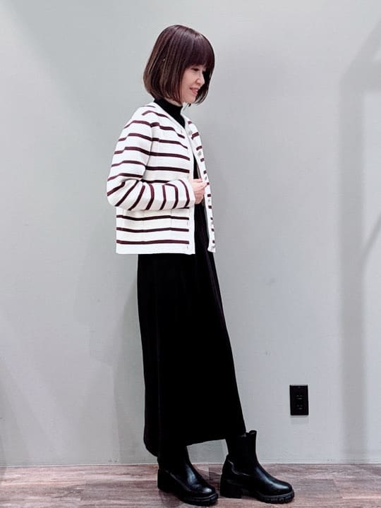 Satoさんの「Dessin｜【軽量】本革バレル型ショルダーバッグ」を使ったコーディネート