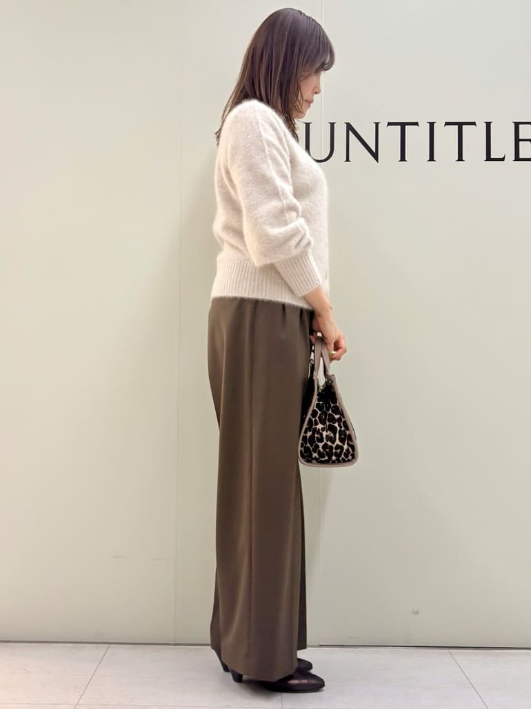 Sakaiさんの「UNTITLED｜【ふわふわニット/前後2WAY】フォックスカシミヤカーディガン」を使ったコーディネート